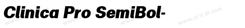 Clinica Pro SemiBol字体转换 Clinica Pro SemiBol字体转换